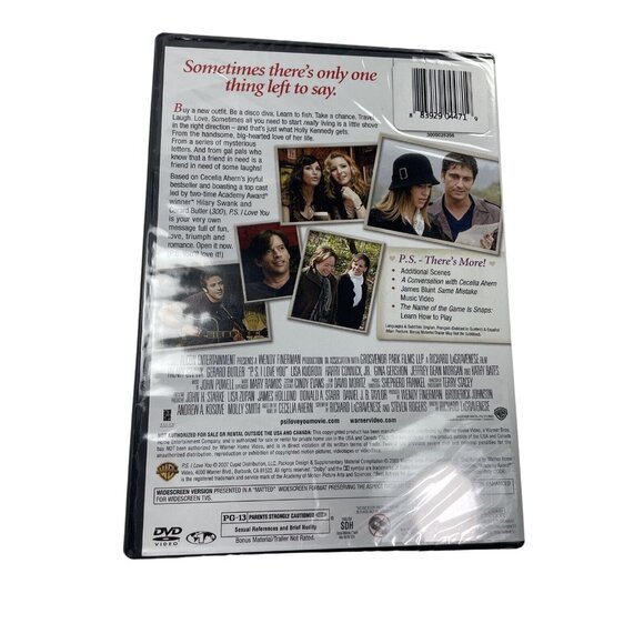 PS I Love You Comedy Drama Romance Movie DVD 2007 u Hilary Swank Gerad Butler Ha - Picture 2 of 2